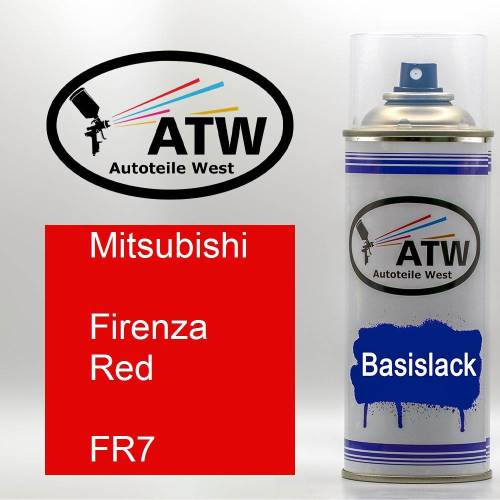 Mitsubishi, Firenza Red, FR7: 400ml Sprühdose, von ATW Autoteile West.